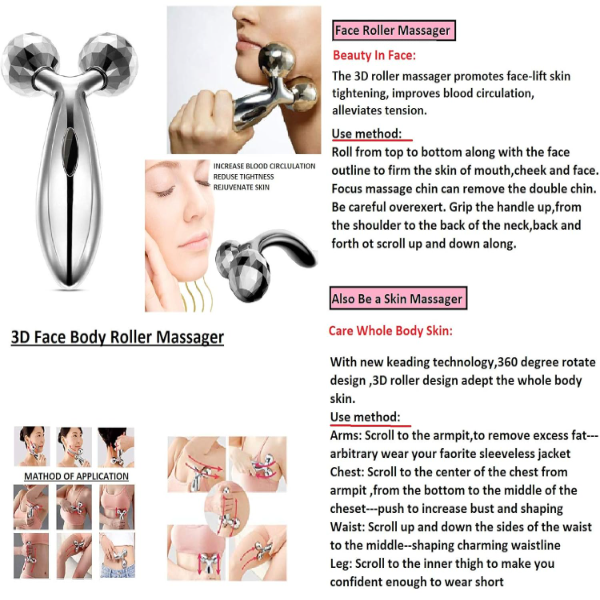 LAFILLETTE 3D Facial & Body Massager – Solar Powered Skin Tightening & Wrinkle Care Tool - Image 4