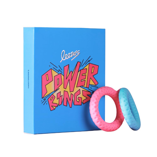 Leezu Power Rings – Soft, Stretchy Silicone Performance Rings for Men | Body-Safe, Comfortable Fit in 2 Sizes | Easy to Wear & Durable Design