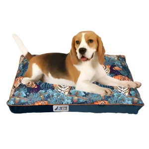 Polyester Large Pet Mattress – Cozy Dog, Cat, Puppy, Kitten & Small Animal Bed with Washable Cover, Non-Slip Bottom for Indoor & Outdoor Use (36x23x5 in, Green)"