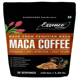 Essence Nutrition Maca Coffee for Men – Organic Maca Root Coffee with Tongkat Ali & Ginseng | 150g