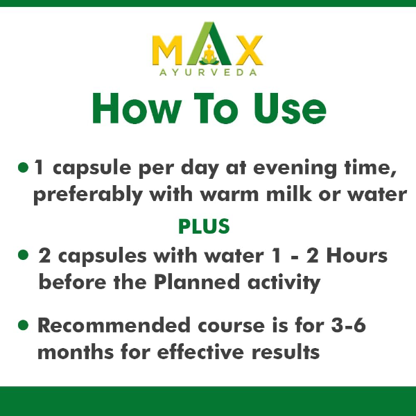 Max Ayurveda Dr. Kaamdev Capsules for Men – Vegan Stamina, Energy & Power Booster (30 Capsules) - Image 3