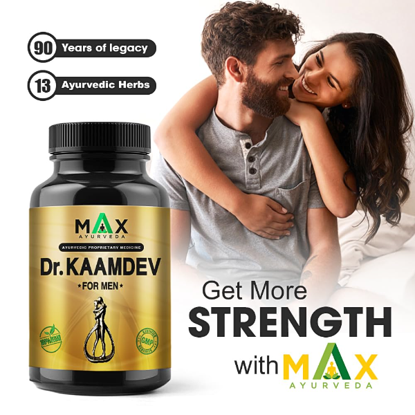 Max Ayurveda Dr. Kaamdev Capsules for Men – Vegan Stamina, Energy & Power Booster (30 Capsules) - Image 4