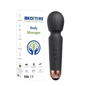 Meditive Deep Tissue Body Massager – Handheld Full Body Massage Machine for Muscle Pain Relief