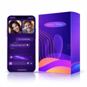 App-Controlled C-Shape Couples Massager | Medical-Grade Silicone Waterproof Wellness Device | Flexible Design for Comfort & Relaxation