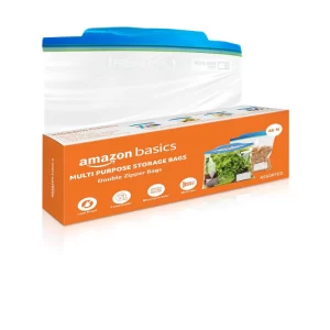Resealable plastic storage bags assorted zip lock travel pouches.