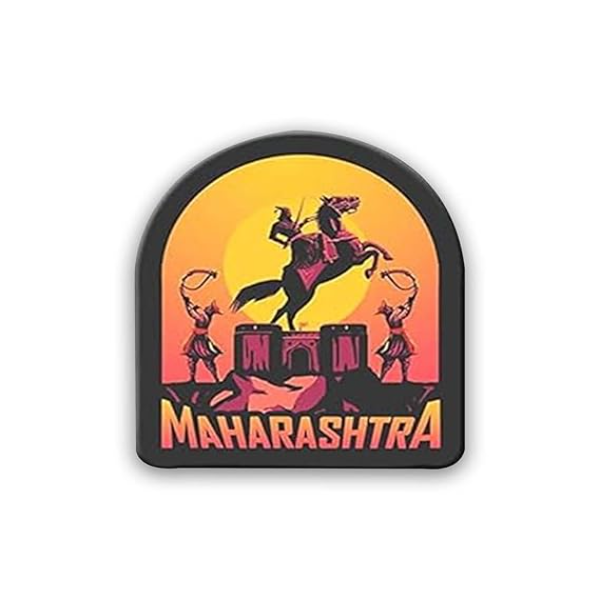 Gift Me Bazar Maharashtra Fridge Magnet | Home & Office Decor Items | Refrigerator Door Stylish Wooden Decor Souvenir Gift