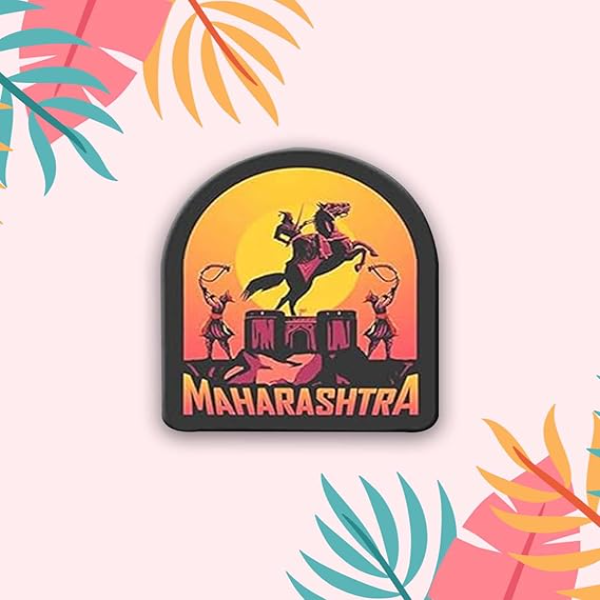 Gift Me Bazar Maharashtra Fridge Magnet | Home & Office Decor Items | Refrigerator Door Stylish Wooden Decor Souvenir Gift - Image 4