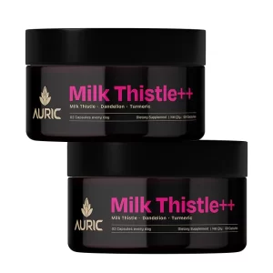 Milk Thistle ++ (120 Count) - 500mg Liver Detox Capsules | Elite Daily Wellness Support | All-Natural & Gluten-Free Liver Repair | Pure Herbal Formulation | 60-Day Supply