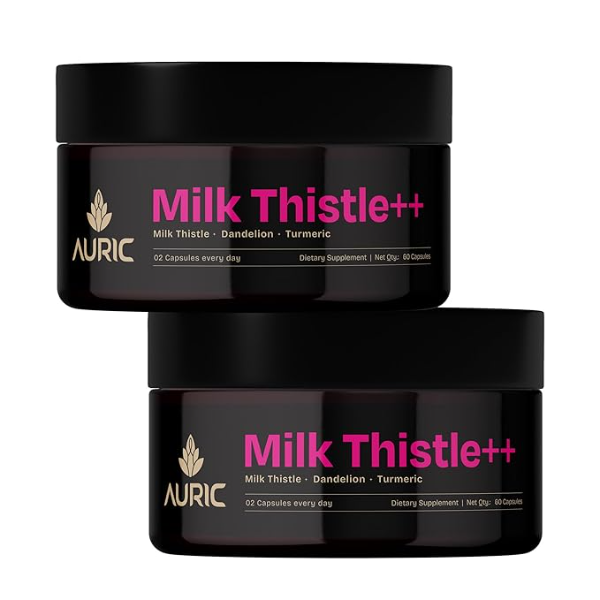 Milk Thistle ++ (120 Count) - 500mg Liver Detox Capsules | Elite Daily Wellness Support | All-Natural & Gluten-Free Liver Repair | Pure Herbal Formulation | 60-Day Supply
