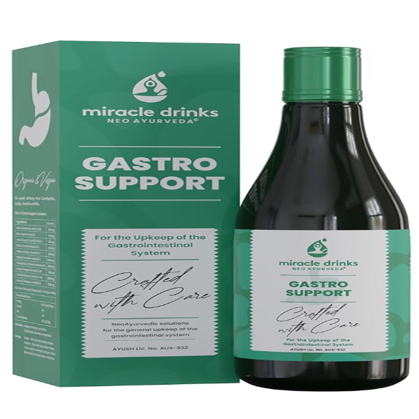 Miracle Drinks Neo Ayurveda Gastro Support | Natural Digestive Health Tonic | Ayurvedic Supplement for Gut Relief & Bloating | 500 ml Liquid - Image 2