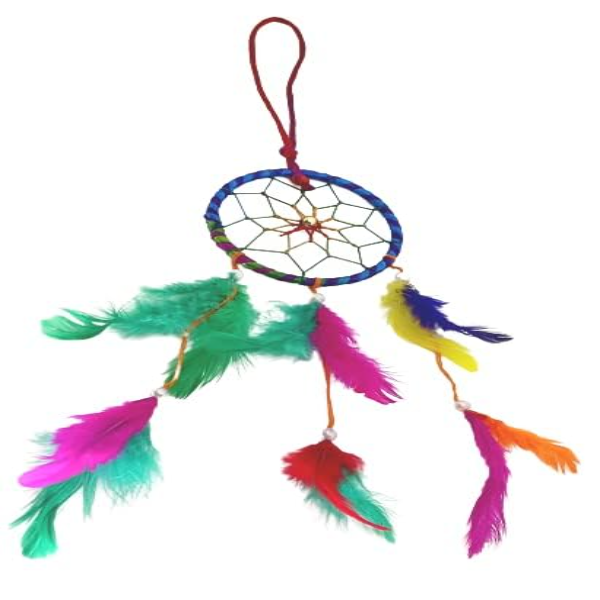 Devotional Kart Multicolor Dream Catcher – Handmade Spiritual Wall Hanging for Home Décor, Positive Energy & Boho Room Decoration - Image 2