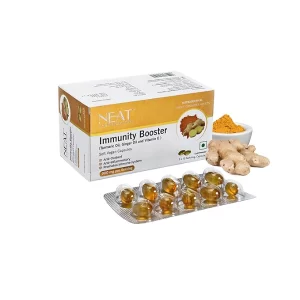 NEAT EVERYDAY Immunity Booster Value Pack (50 Softgels) | Cold-Pressed Turmeric & Ginger Oil Blend | Vegan Immunity Support & Anti-Inflammatory Formula | High-Absorption Liquid Capsules