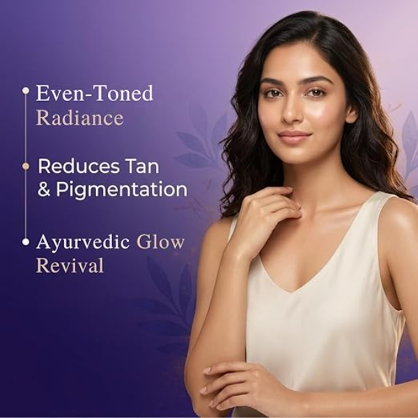 Neeliya Tvakshuddhi D-Tan Face Serum (20ml) | Ayurvedic Skin Brightening Elixir for Tan Removal & Pigmentation | With Saffron, Sandalwood & Turmeric for Glowing Skin - Image 2