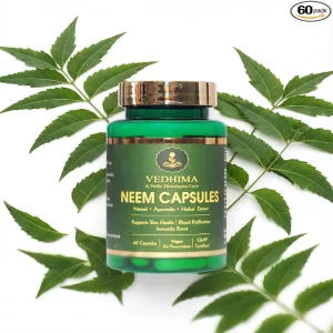 Neem Capsules - Herbal Supplement for Blood Purification and Immunity Support