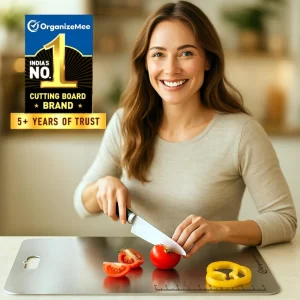 Stainless steel chopping board heavy duty kitchen cutting board.
