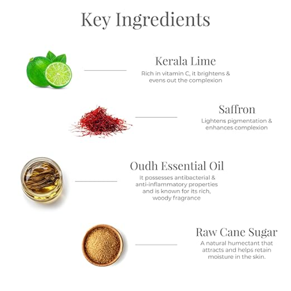 Forest Essentials Lime & Saffron Sugar Soap: With Woody Oudh & Raw Cane Sugar | Pure Ayurvedic Scented Soap for Radiant Skin | 100% Natural & Gentle - Image 4
