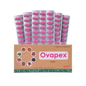 Advanced Women’s Reproductive Health - Ovapex | 150 Ayurvedic Tablets | Supports Regular Menstrual Cycles & Hormonal Equilibrium | Natural Relief for Period Cramps & Fatigue | 5-Pack Value