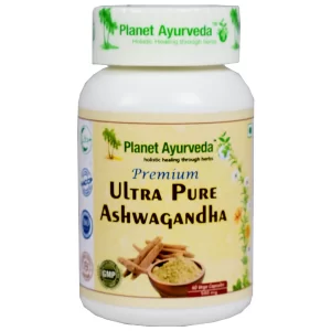 Planet Ayurveda Ashwagandha Capsules – Premium Ultra Pure 100% Natural Herbal Supplement for Stress & Energy Support