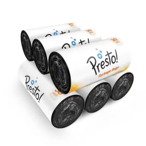 Black medium garbage bags bulk trash liners rolls