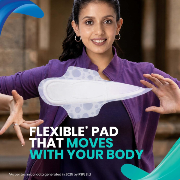 Proease Go XXL Sanitary Pads for Heavy Flow – 40 Ultra Thin XXL Pads with Wider Back & Extra Absorption (Pack of -2) - Image 4