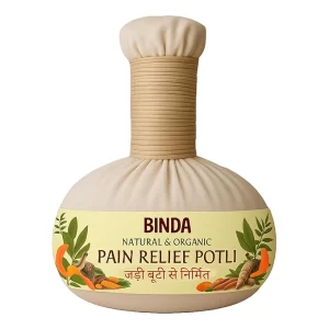 Premium Ayurvedic Herbal Pain Relief Potli (180g) | Hot Compress Massager with 17 Herbs for Knee, Back & Joint Pain | Natural Muscle Relaxer for Inflammation & Blood Circulation