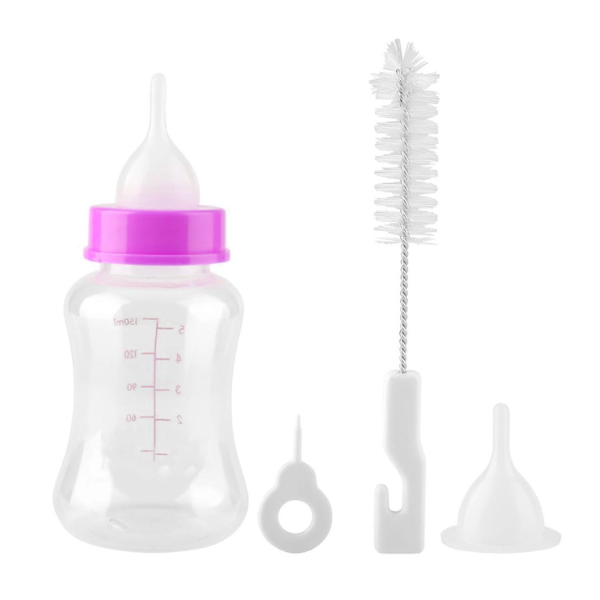 Jainsons Pet Nursing Bottle Kit for Newborn Kittens, Puppies & Rabbits – 150ml Feeding Bottle Set for Small Animals (Color May Vary) - Image 4