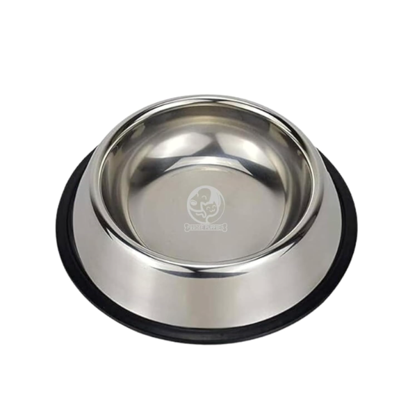 Foodie Puppies Stainless Steel Pet Feeder Bowl 225ml – Non-Slip Rubber Base Food & Water Bowl for Cats, Dogs, Rabbits, Hamsters & Puppies