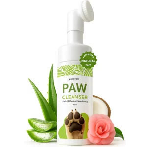 Petroyale Foaming Paw Cleaner for Dogs & Cats – Gentle Pet Paw Washer with Aloe Vera & Coconut Oil