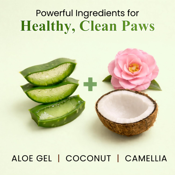 Petroyale Foaming Paw Cleaner for Dogs & Cats – Gentle Pet Paw Washer with Aloe Vera & Coconut Oil - Image 3