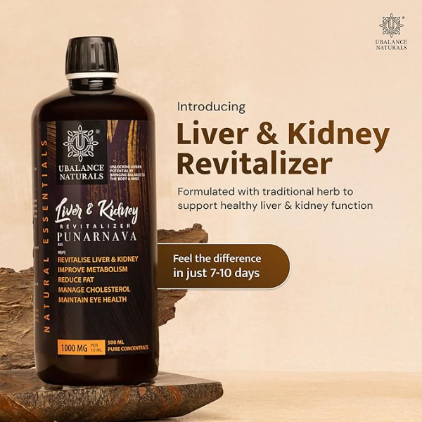 Liver & Kidney Revitalizer Syrup (250ml) | 1000mg Punarnava Extract | Ayurvedic Detox for Metabolism, Cholesterol & Weight Management | Natural Liver & Kidney Support for Men & Women - Image 2