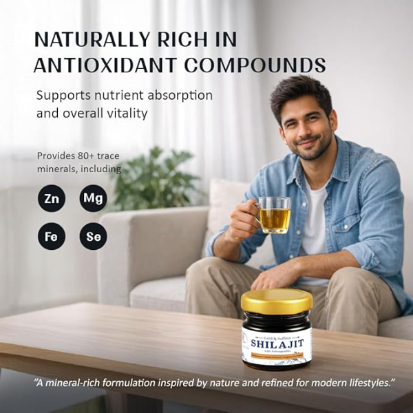 Gold Grade Himalayan Shilajit Resin - 25g | 75% Fulvic Acid + 5% Withanolides Ashwagandha | Advanced Energy & Strength Booster with 24K Gold | Natural Ayurvedic Minerals for Men - Image 4