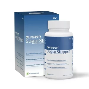 Purezen SugarStopper (60 Capsules) | Advanced Blood Sugar Support Supplement with Berberine & Gymnema | Healthy Glucose Metabolism & Insulin Sensitivity | 30-Day Supply
