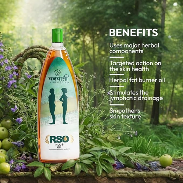 RSO Plus Ayurvedic Body Massage Oil (150ml) – Herbal Oil for Skin Firming & Relaxation with Amla & Neem - Image 2