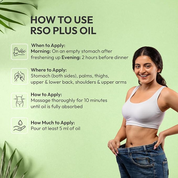 RSO Plus Ayurvedic Body Massage Oil (150ml) – Herbal Oil for Skin Firming & Relaxation with Amla & Neem - Image 3