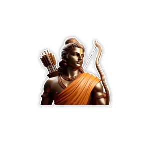 Gift Me Bazar Lord Ram Fridge Magnet – Spiritual Devotional Hindu Decor, Divine Religious Gift Item for Home, Kitchen & Temple Decoration Wall & Fridge Accessory