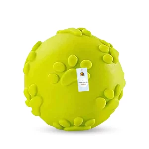 Foodie Puppies Squeaky Latex Rubber Dog Chew Ball Toy for Puppies & Small Dogs – Durable Paw Design Fetch Toy for Teething, Teeth Cleaning & Interactive Play, 6cm Claw Ball