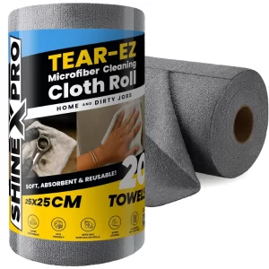 Reusable microfiber cleaning cloth roll tearable kitchen towels
