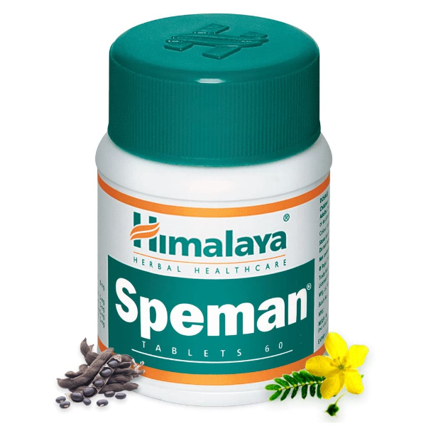 Himalaya Speman Tablets (60 Tablets) – (PACK OF 2 BOTTLE) Herbal Male Reproductive Health Supplement