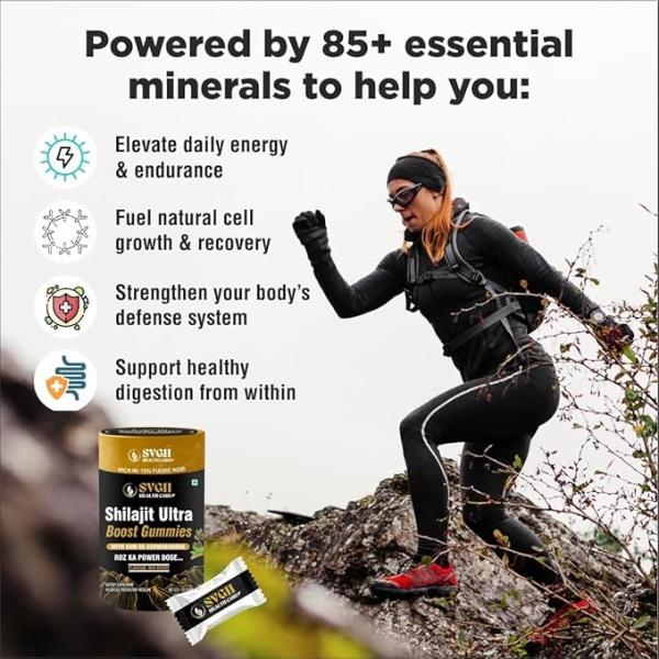SVGH Shilajit Ultra Boost Gummies & RiseUp Vitality Oil | Men’s Performance Stack for Strength, Girth & Stamina | Natural Energy & Tissue Support Bundle | 30 Gummies + 25ml Oil - Image 2