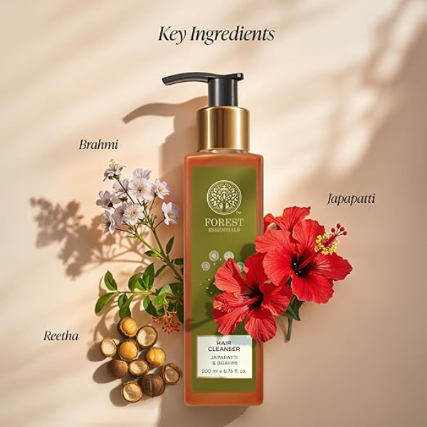 A luxurious hair washing routine utilizing the Ayurvedic Hair Cleanser.