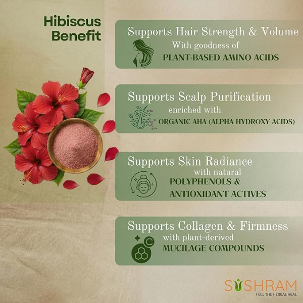 Sushram Moringa & Hibiscus Powder Combo (Pack of 2 x 100g) | Pure Ayurvedic Superfood for Immunity, Detox & Glowing Skin | Natural Energy & Metabolism Booster | Edible Herbal Supplement for Men & Women - Image 3