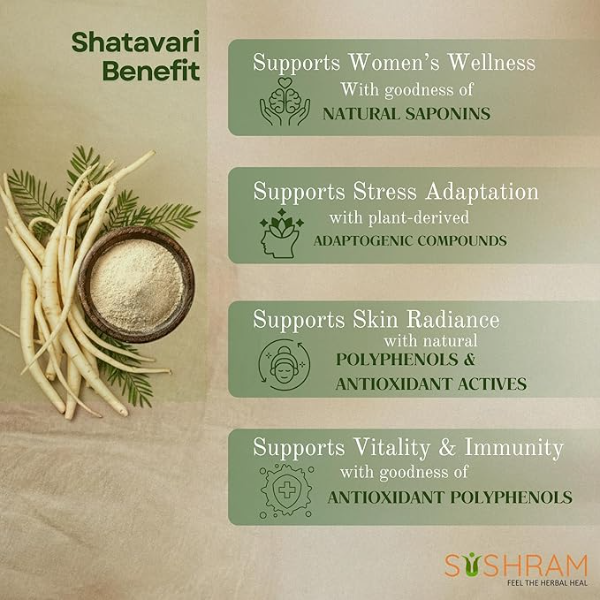 Sushram Ashwagandha & Shatavari Powder Combo (Pack of 2 x 100g) | Pure Ayurvedic Adaptogen for Hormonal Balance & Stress Relief | Natural Energy & Vitality Booster for Men & Women | 100% Pure & Edible - Image 2