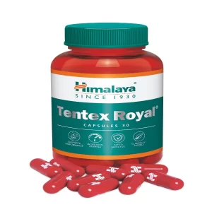 Himalaya Tentex Royal Capsules for Men – Herbal Supplement for Strength, Stamina & Physical Performance (30 Capsules) Pack of -2