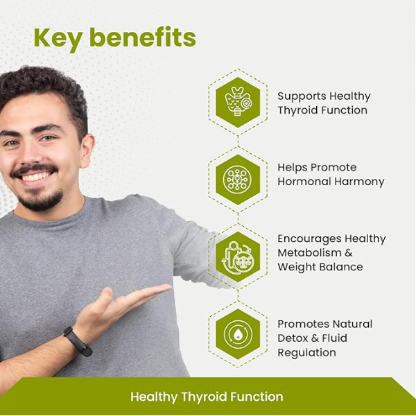 Green Milk TFN 34 Thyroid Support (150 Tablets) | Natural Thyroid Balance & Metabolic Wellness Supplement | Supports Hormonal Harmony, Weight Balance & Energy | 5-Pack Bulk Value - Image 3