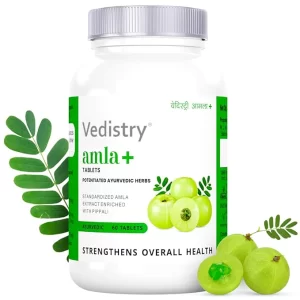 Vedistry Amla Plus Value Pack - 120 Tablets | Natural Antioxidant & Vitamin C Supplement for Hair & Skin | Advanced Ayurvedic Immunity & Energy Formula with Black Pepper | 100% Vegan