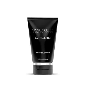 Wicked Sensual Care Stroking & Massage Cream for Men (120ml) – Coconut Oil-Based Personal Lubricant & Intimate Moisturizer for Smooth, Long-Lasting Comfort