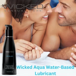 Wicked Sensual Care Aqua Water-Based Personal Lubricant (60ml) PACK 0F - 2– Fragrance-Free, Gentle & Hydrating Intimate Lube