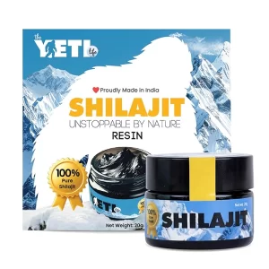The Yeti Life Himalayan Shilajit Resin (20g) | 75% Fulvic Acid High Potency | 100% Pure Gold Grade Shilajit for Natural Energy, Stamina & Vitality | Ayurvedic Supplement for Men & Women