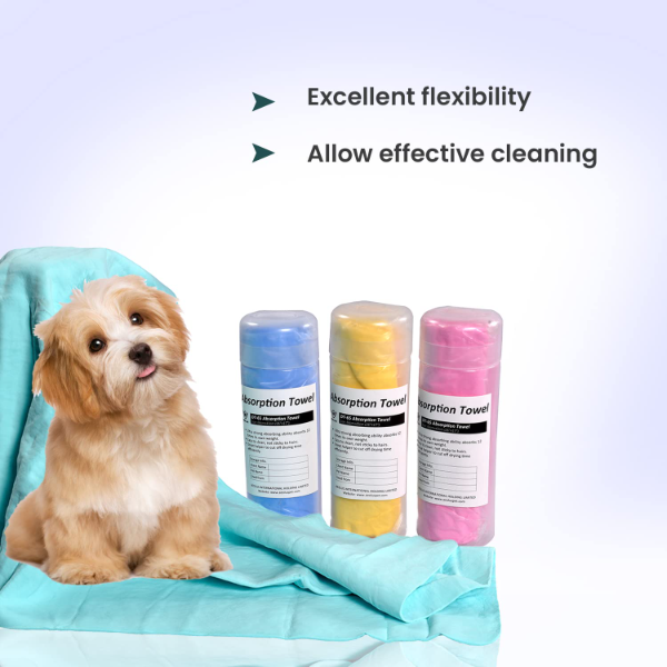 Aeolus Ultra-Absorbent Dog & Cat Towel – Quick-Dry, Soft & Lightweight Pet Bath Towel for Small, Medium & Large Dogs | 24 x 17 Inches, 1-Piece - Image 2