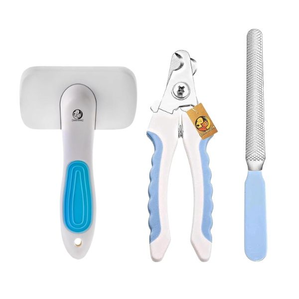 Foodie Puppies Professional Pet Nail Clipper Set – Large Size Trimmer & File with Safety Cover for Dogs, Cats, Puppies & Kittens